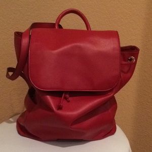 Vera Bradley red backpack purse